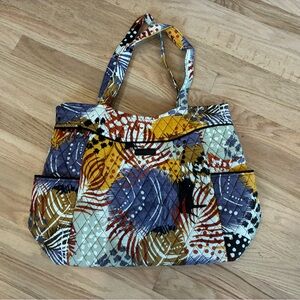 Colorful Quilted Tote Bag Vera Bradley